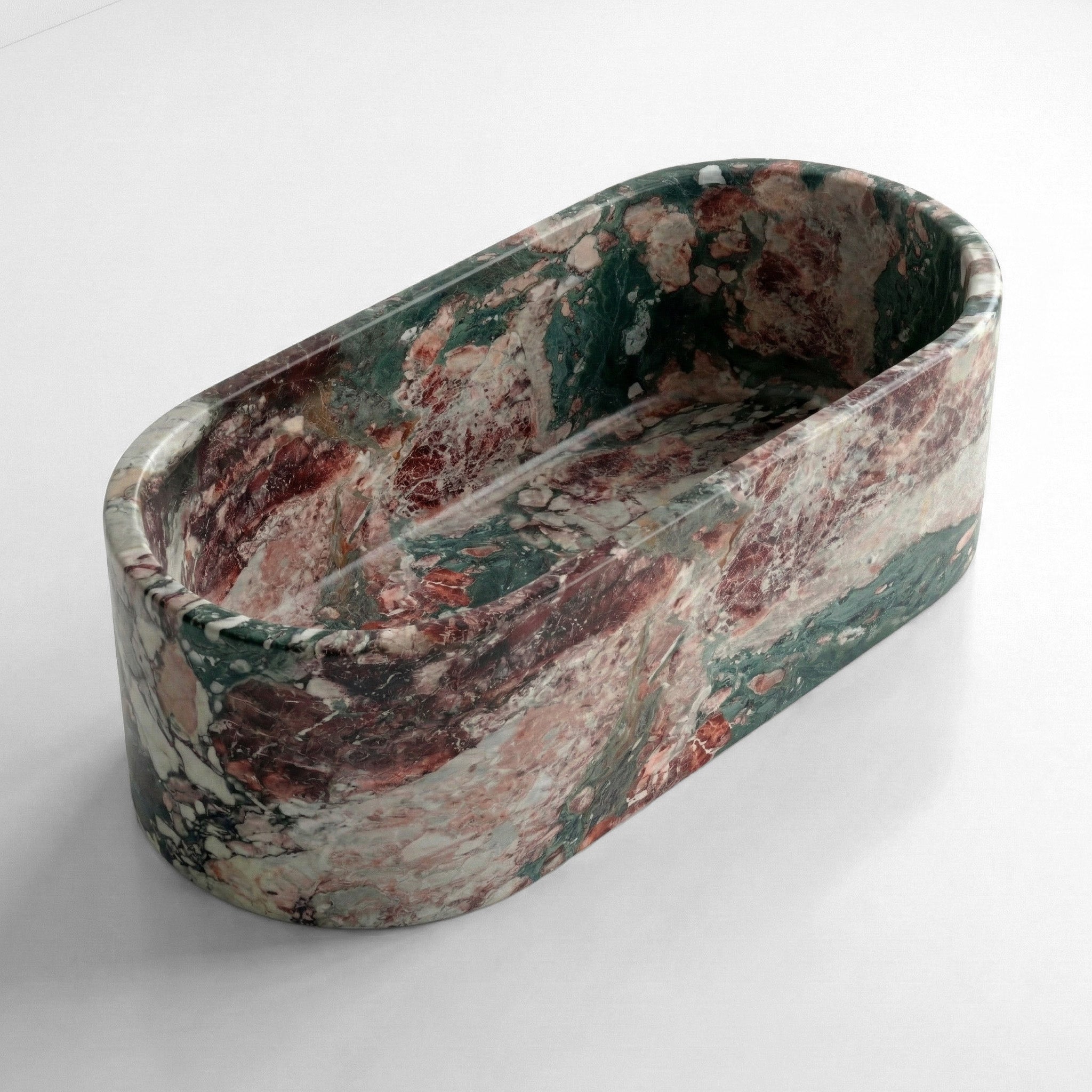 Four Seasons Marble Freestanding Bathtub - Elliptical