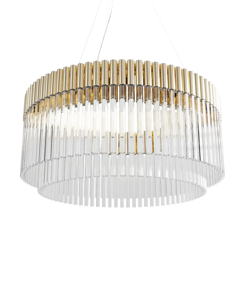 Close-up detail of VORELLI® Arcade Luxury Circular Chandelier showing luxury finish and craftsmanship