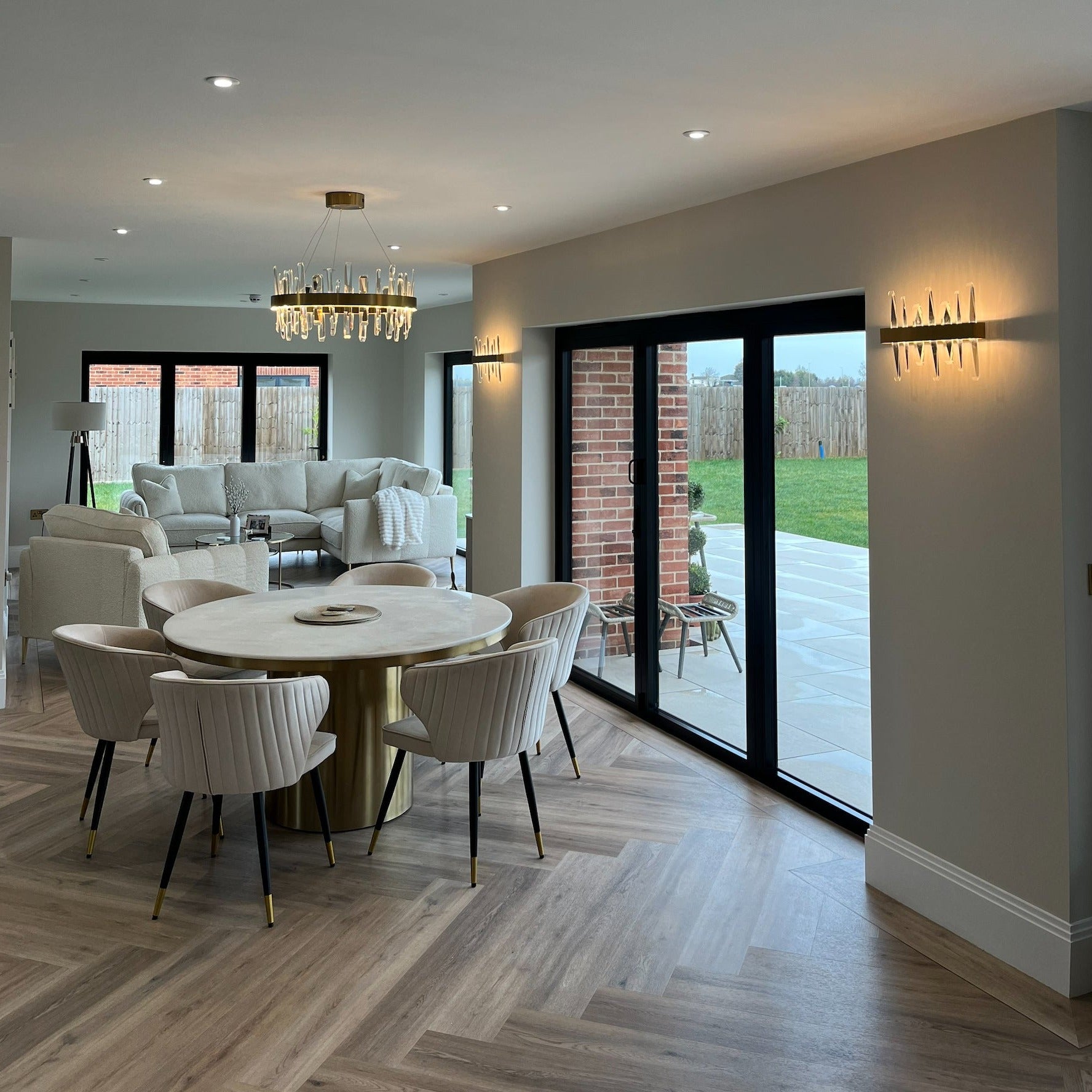 Grantchester Wall Light II showcased in a luxury interior with coordinated wall lighting