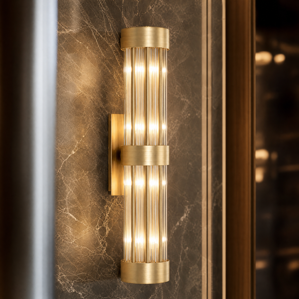 Halma Luxury Wall Light close-up craftsmanship detail image by VORELLI