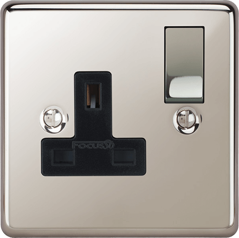 High-contrast photography of the VORELLI Victorian single socket showing fine edge detailing.