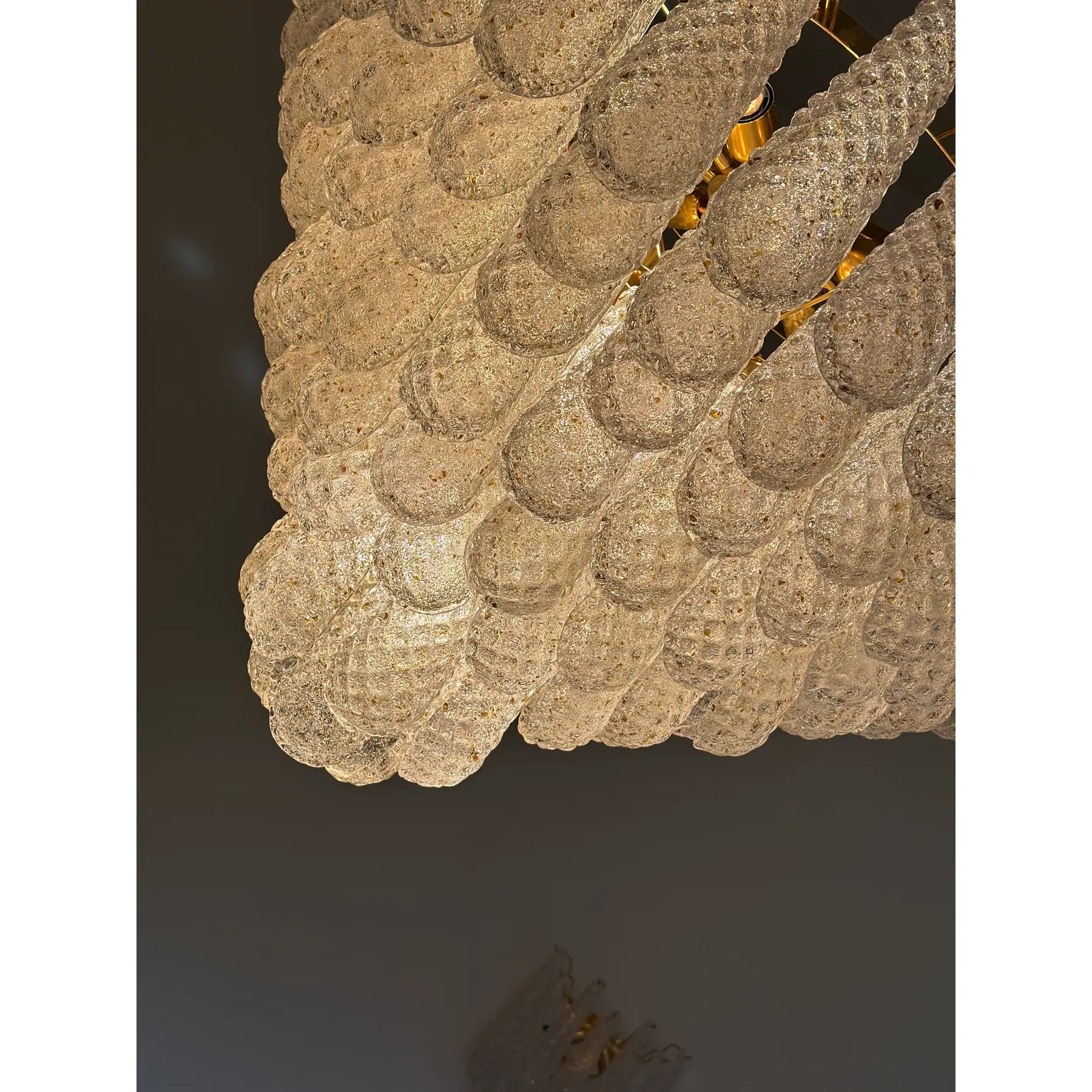 VORELLI Rapallo Conchiglie Murano Shell Glass Staircase Chandelier - Conchiglie Murano Shell Glass image 4