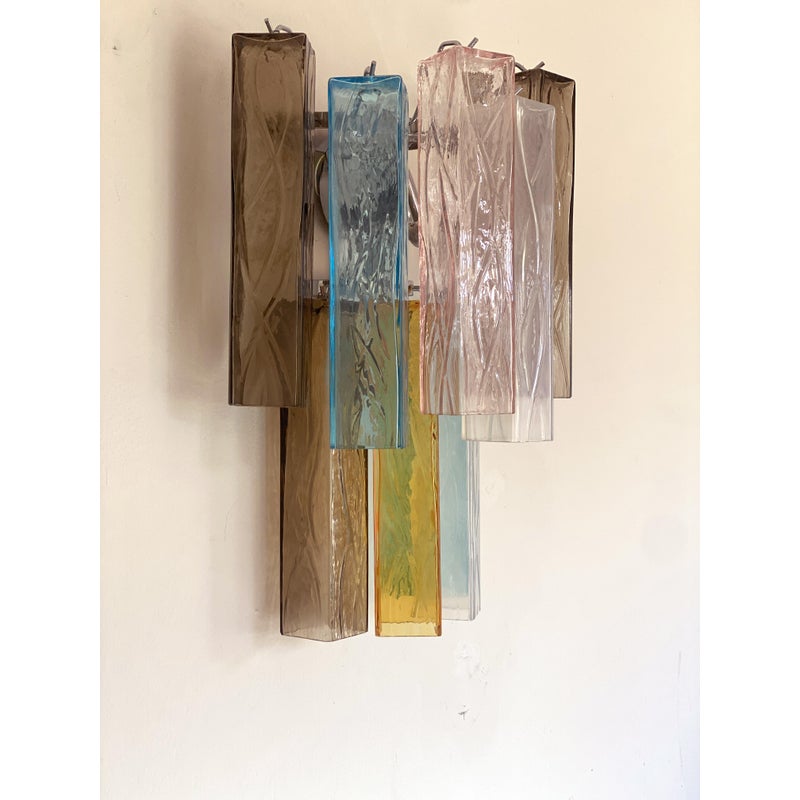 VORELLI Varese Squares Murano Glass Wall Light - Squares Murano Glass image 4