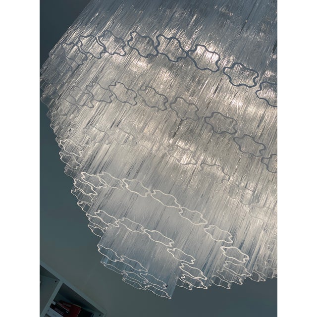 VORELLI Capri Tronchi Murano Glass Staircase Chandelier - Tronchi Murano Glass image 6