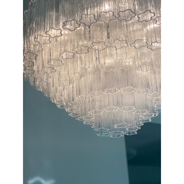 VORELLI Capri Tronchi Murano Glass Staircase Chandelier - Tronchi Murano Glass image 8