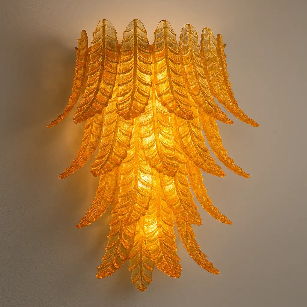 VORELLI Orvieto Felci Murano Glass Wall Light - Felci Murano Glass image 4
