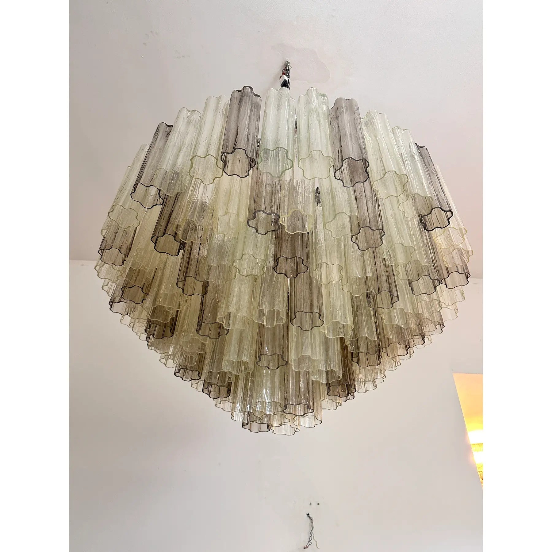 VORELLI Cecilia Tronchi Murano Glass Staircase Chandelier - Tronchi Murano Glass image 7