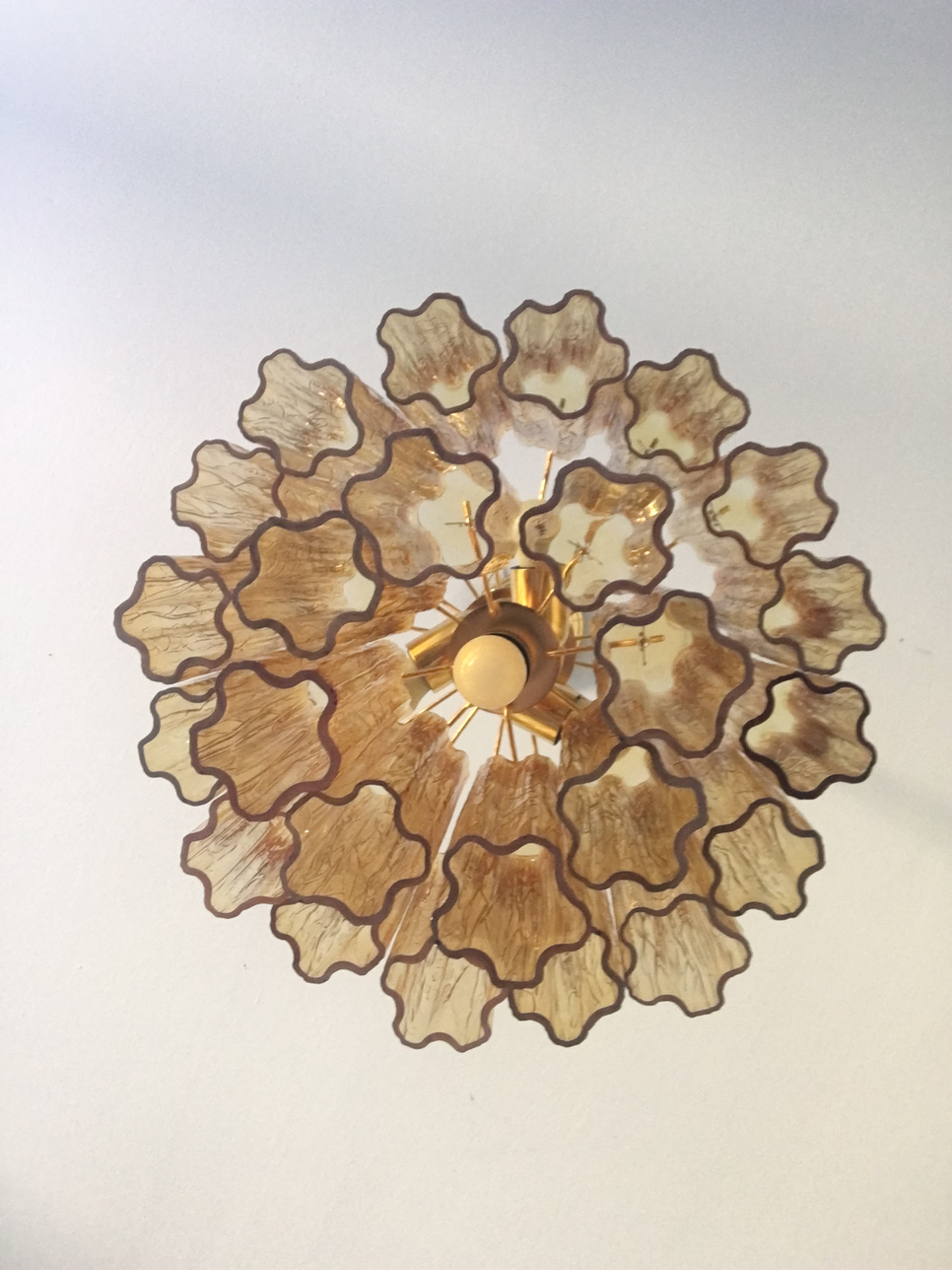 VORELLI Fiorella Tronchi Murano Glass Circular Chandelier - Tronchi Murano Glass image 4
