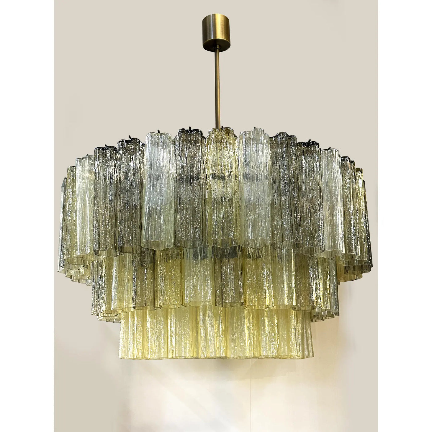 VORELLI Celestia Tronchi Murano Glass Staircase Chandelier - Tronchi Murano Glass image 6