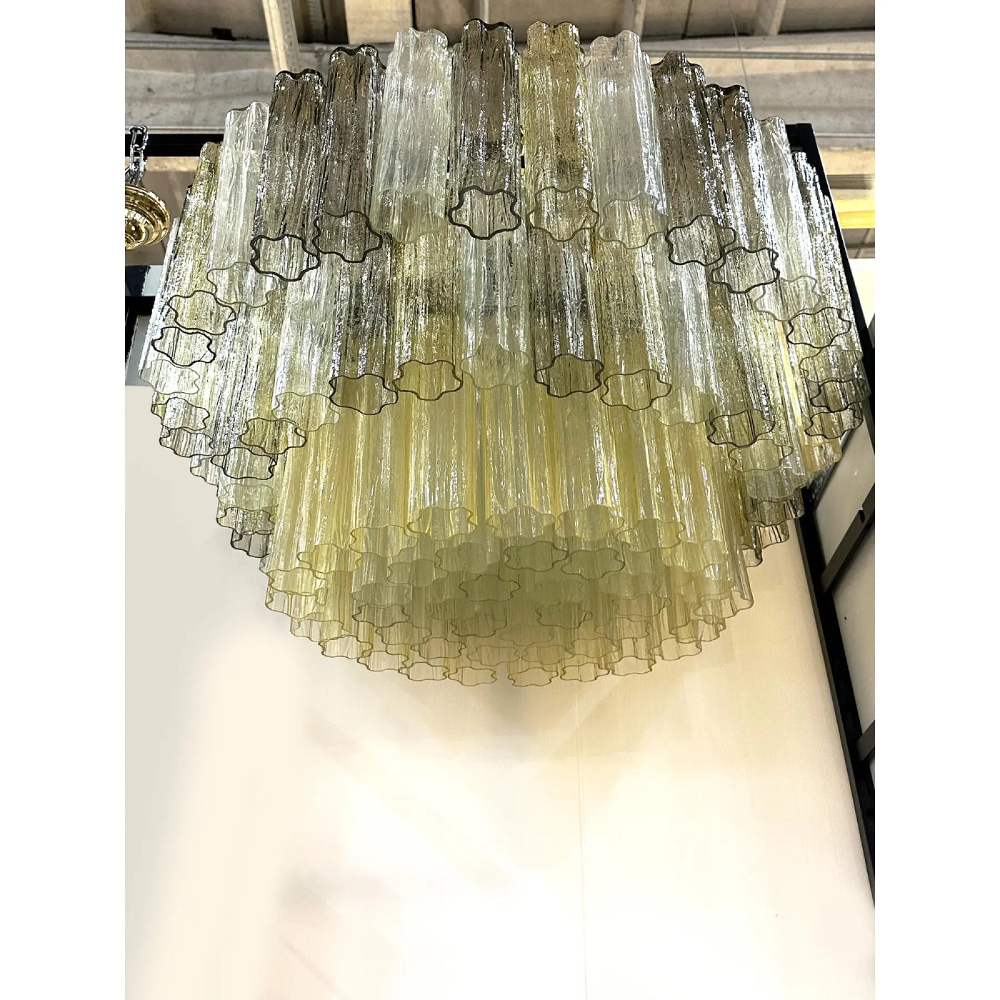 VORELLI Celestia Tronchi Murano Glass Staircase Chandelier - Tronchi Murano Glass image 3