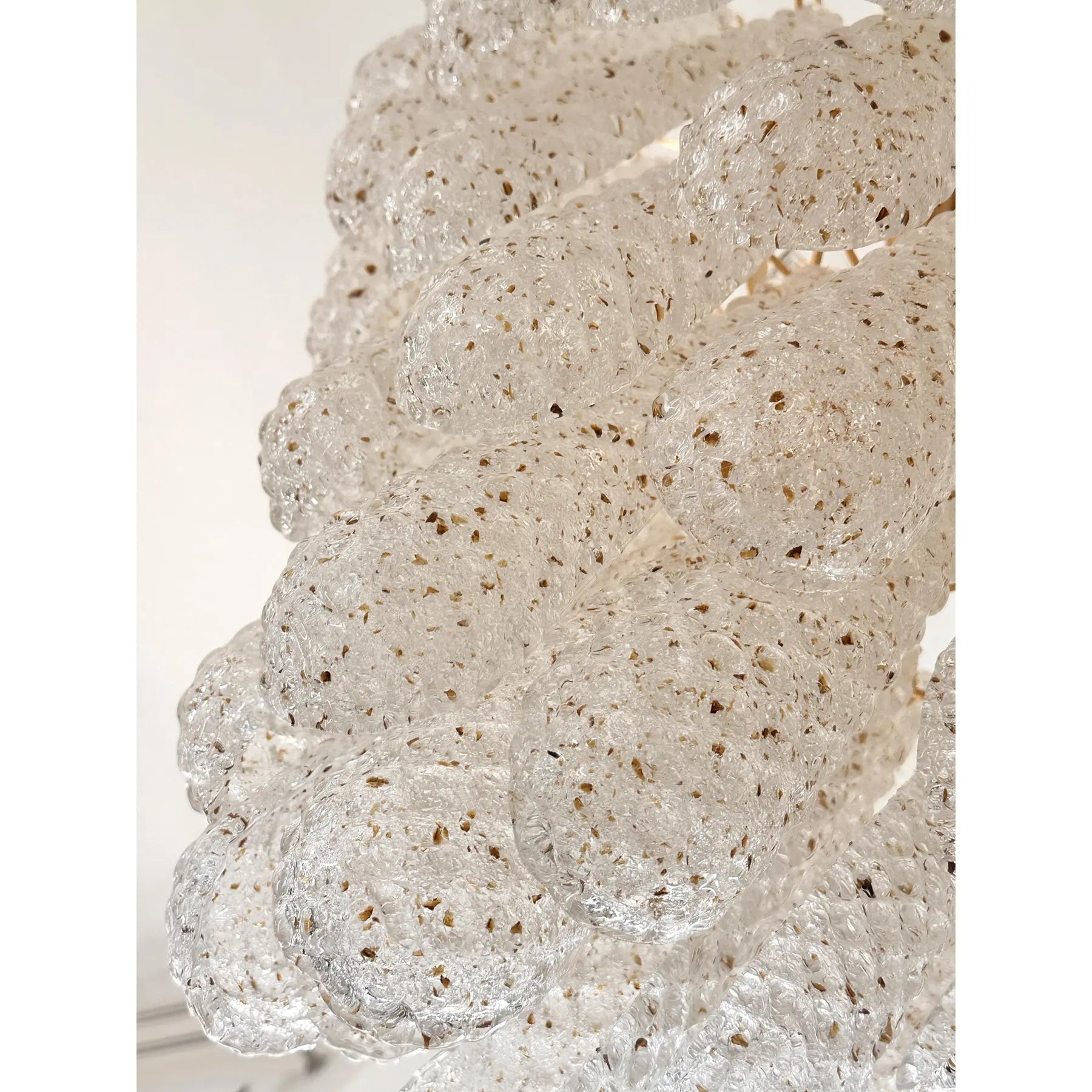 VORELLI Ravello Conchiglie Murano Shell Glass Staircase Chandelier - Conchiglie Murano Shell Glass image 4