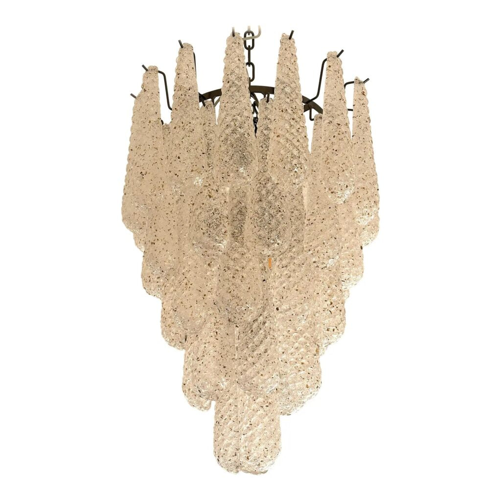 VORELLI Salerno Conchiglie Murano Shell Glass Circular Chandelier - Conchiglie Murano Shell Glass image 1