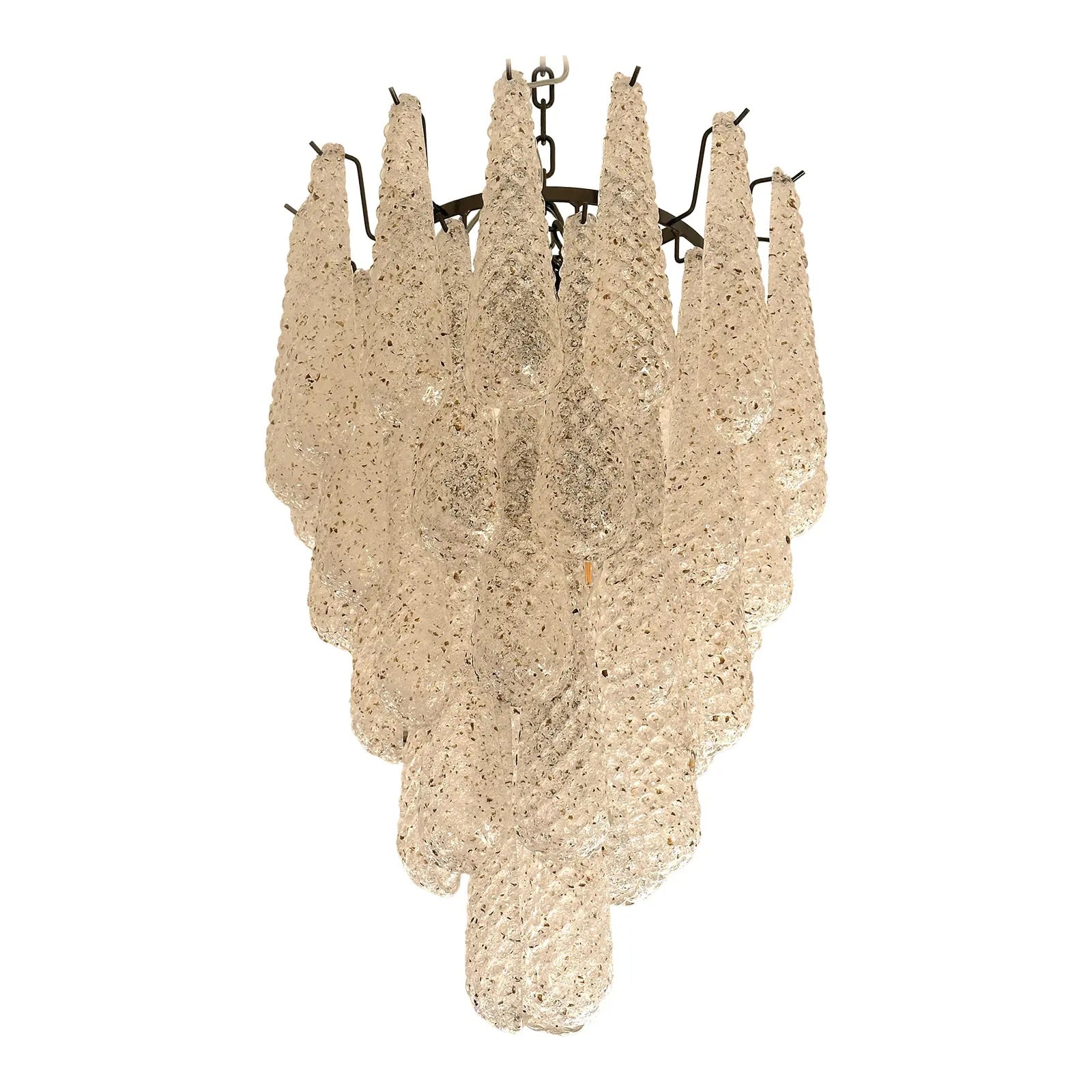 VORELLI Salerno Conchiglie Murano Shell Glass Circular Chandelier - Conchiglie Murano Shell Glass image 2