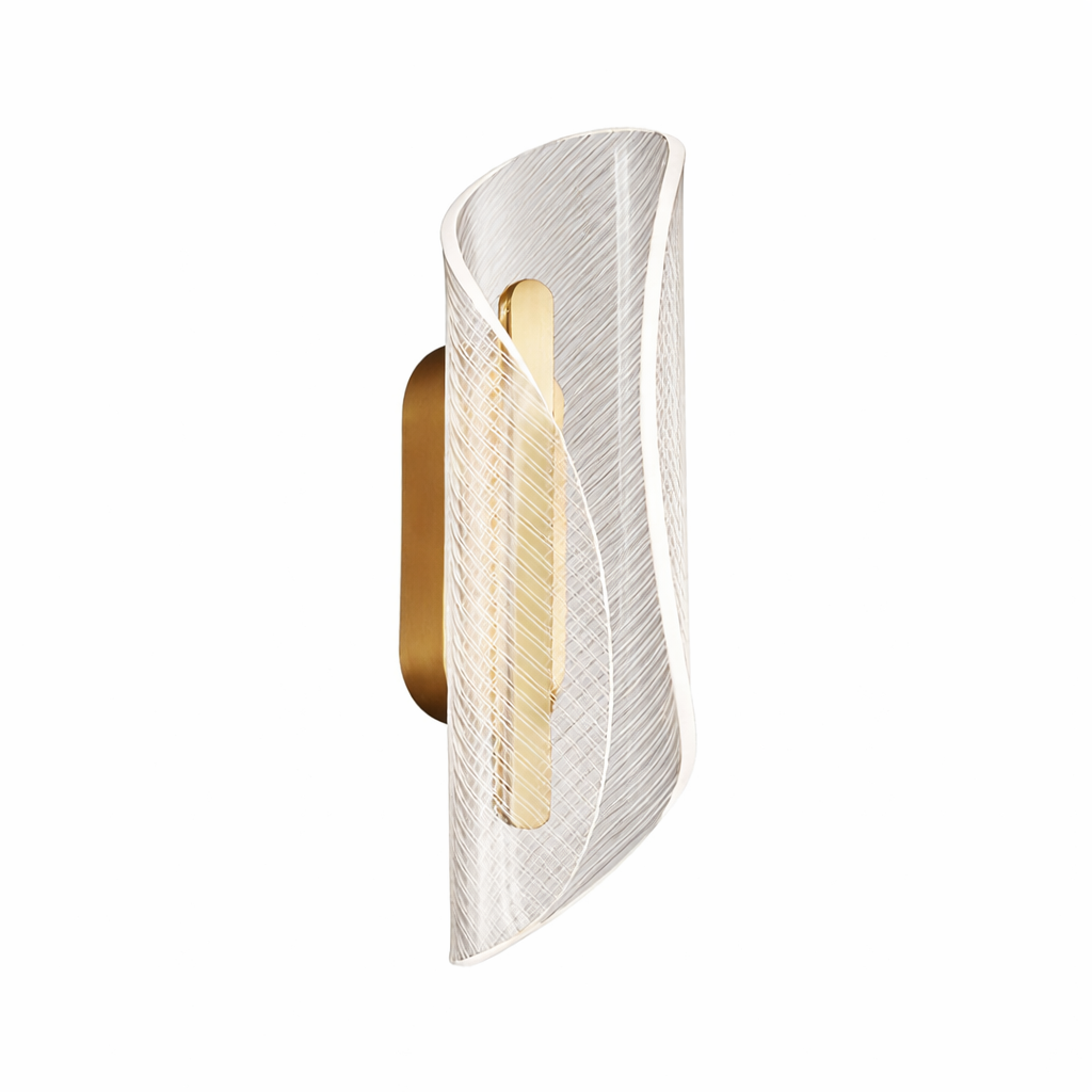 Minimalist Wynyard wall light emitting a diffuse, stylish glow against an accent wall, creating a refined architectural mood.