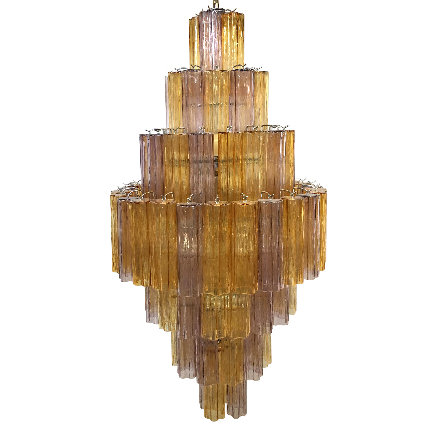 VORELLI Flavia Tronchi Murano Glass Staircase Chandelier - Tronchi Murano Glass image 2