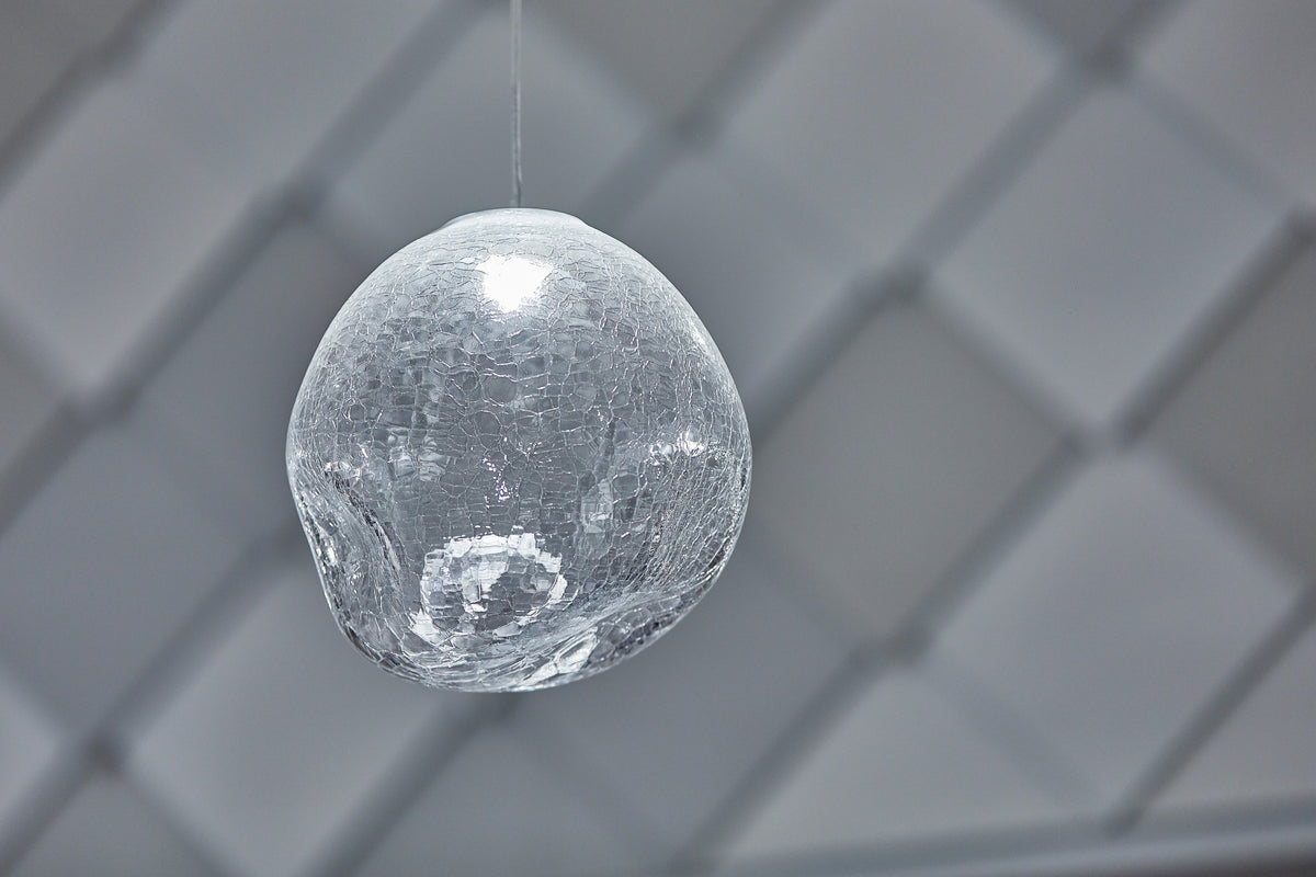 Molten Pebble Project Installation chandelier view 7