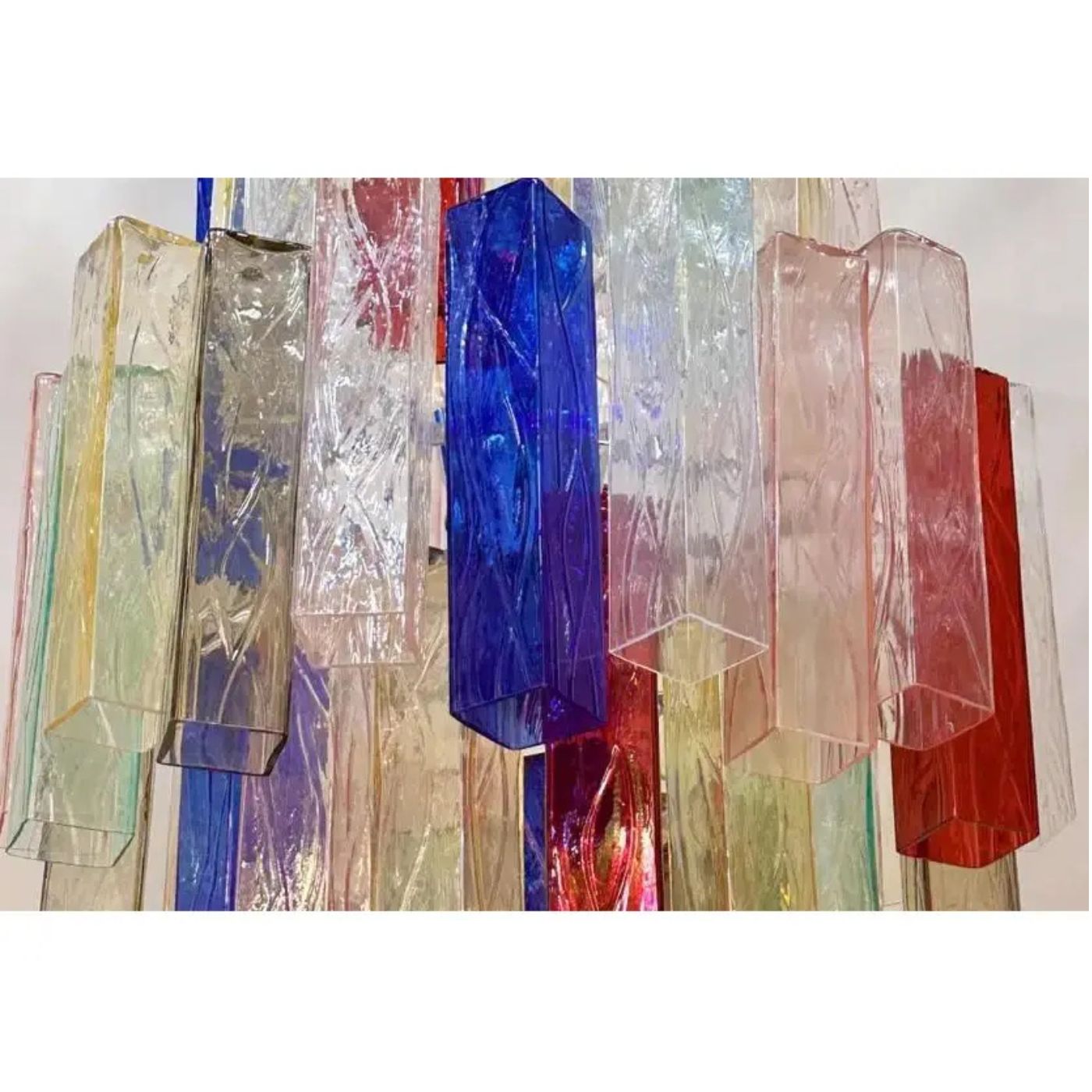 VORELLI Trieste Squares Murano Glass Ceiling Light - Squares Murano Glass image 5