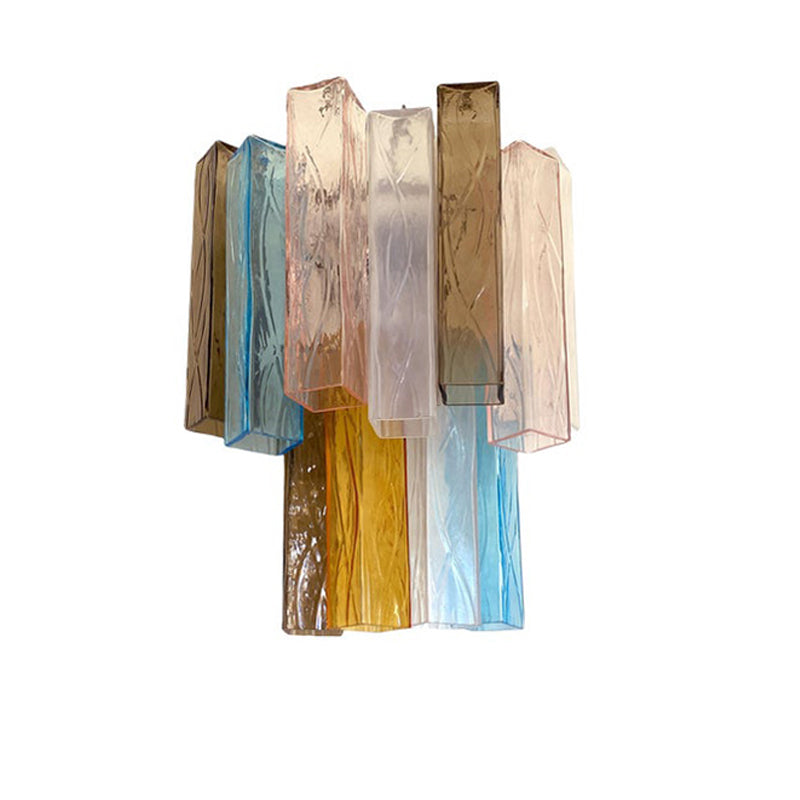 VORELLI Varese Squares Murano Glass Wall Light - Squares Murano Glass image 1