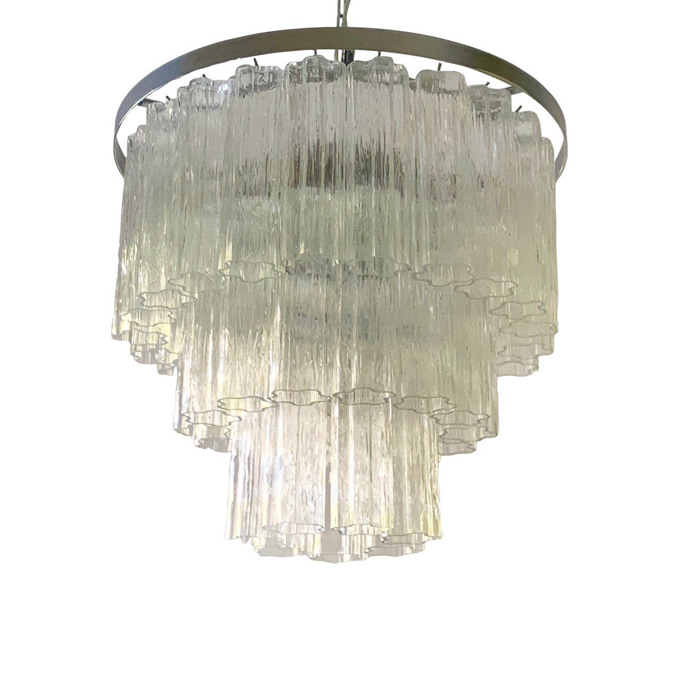 VORELLI Mariella Tronchi Murano Glass Circular Chandelier - Tronchi Murano Glass image 2