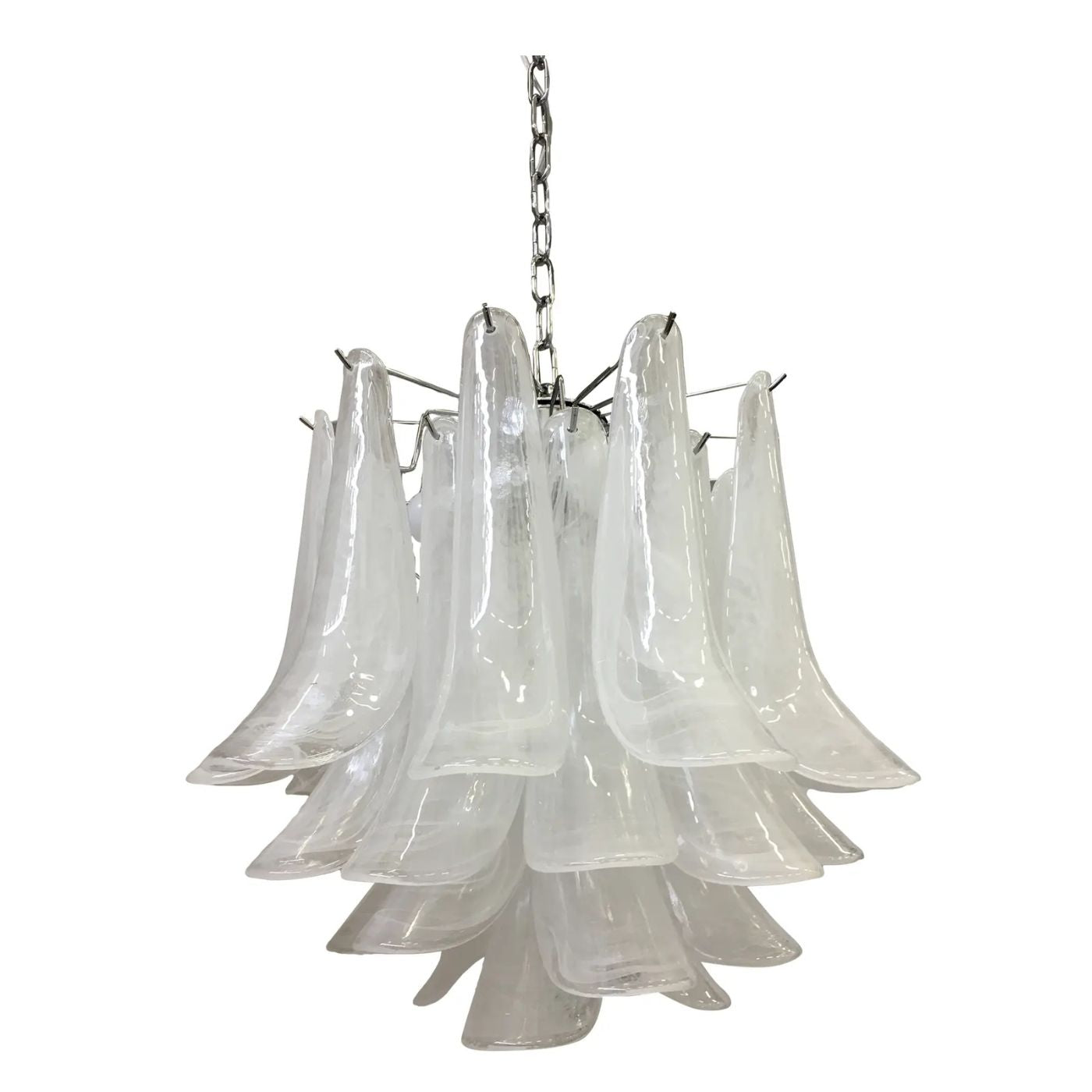 VORELLI Matera Selle Murano Glass Circular Chandelier - Selle Murano Glass image 4