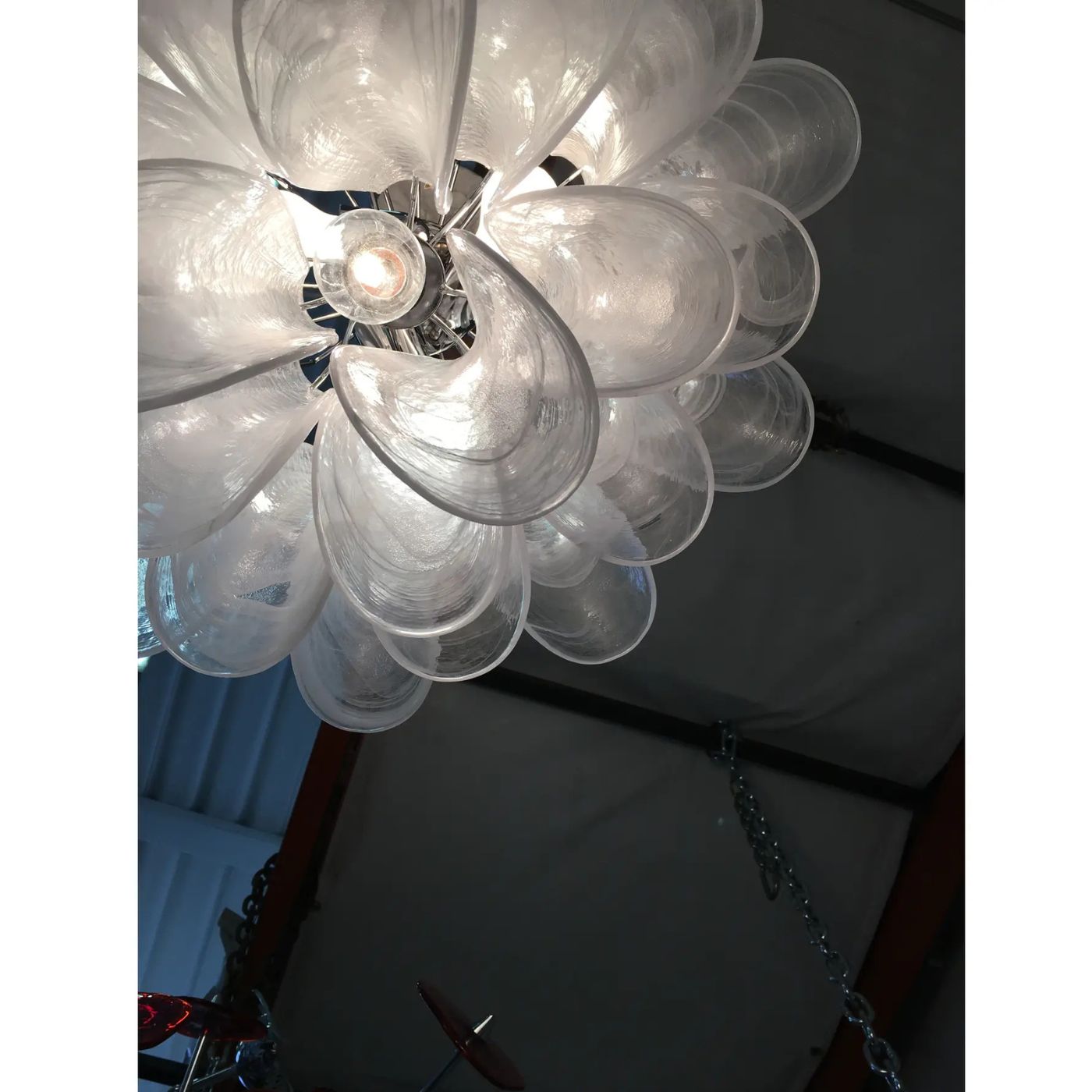 VORELLI Matera Selle Murano Glass Circular Chandelier - Selle Murano Glass image 5