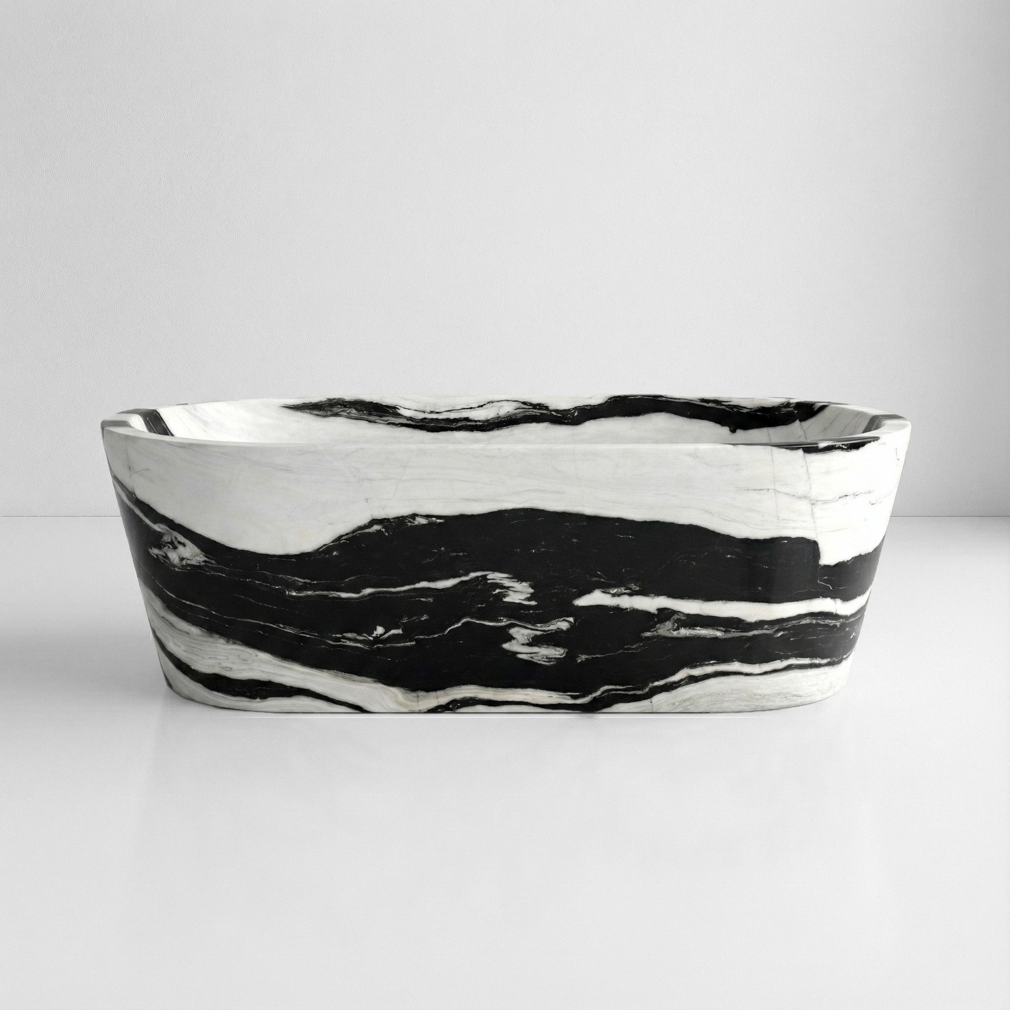 Panda Marble Freestanding Bathtub - Tapered