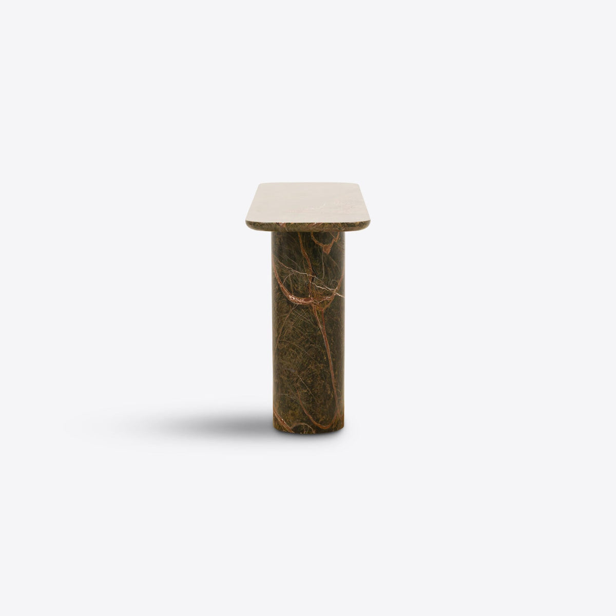 Posillano Forest Green Marble Console console table view 6