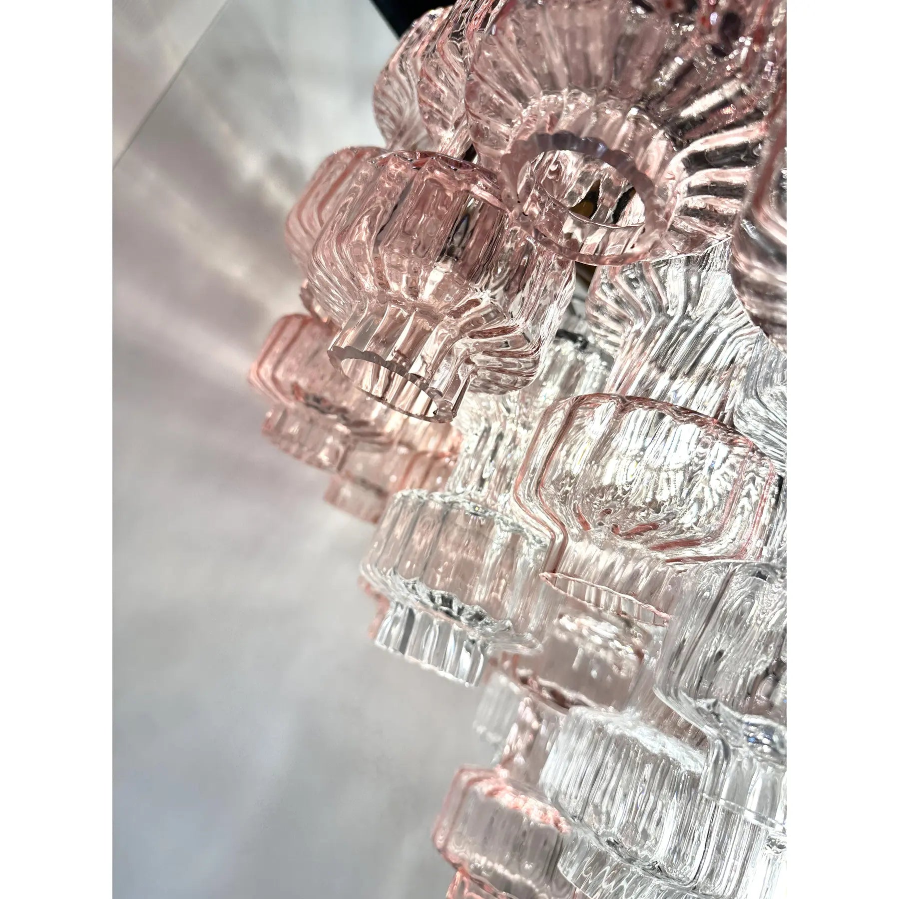 VORELLI Daria Tronchi Murano Glass Circular Chandelier - Tronchi Murano Glass image 6