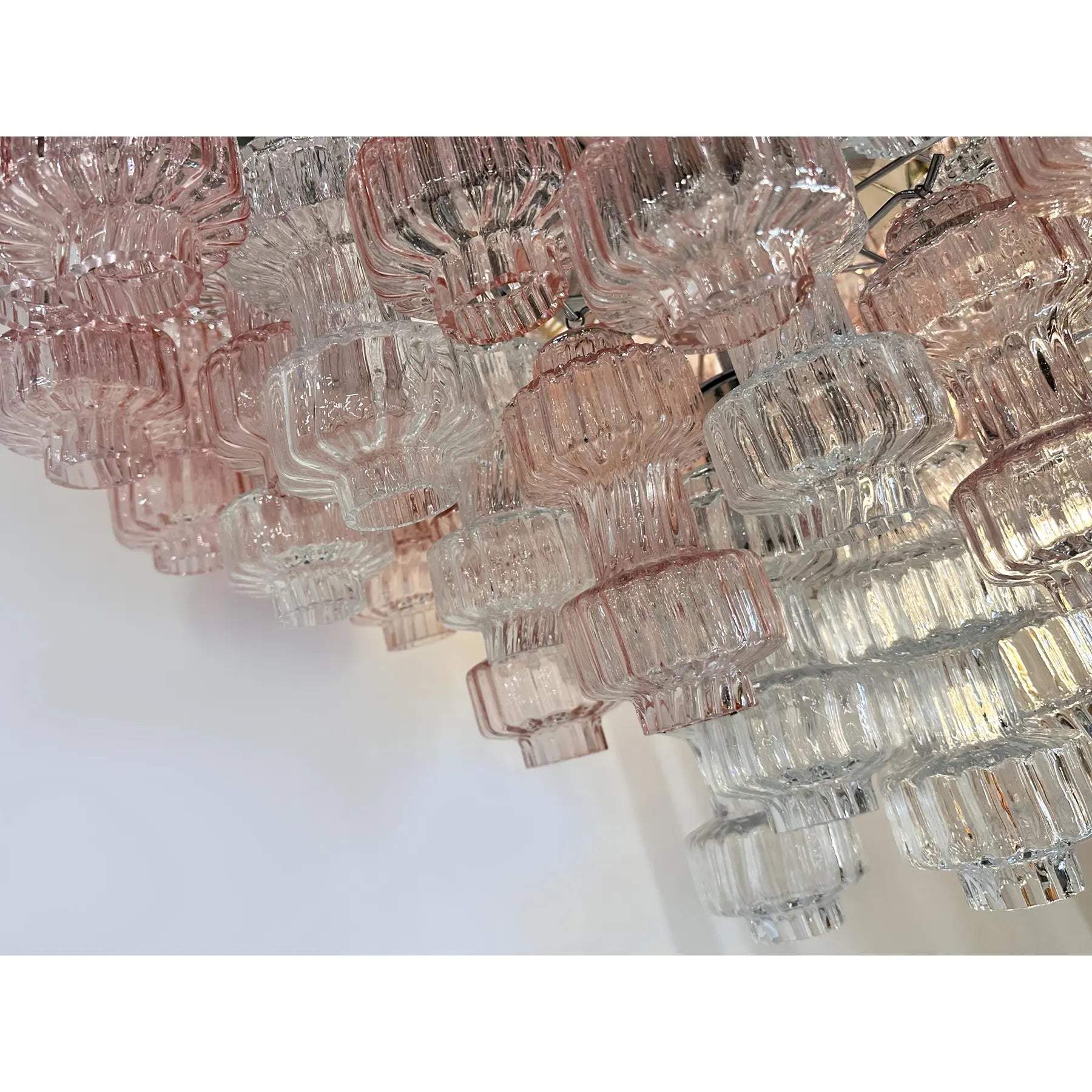 VORELLI Daria Tronchi Murano Glass Circular Chandelier - Tronchi Murano Glass image 8