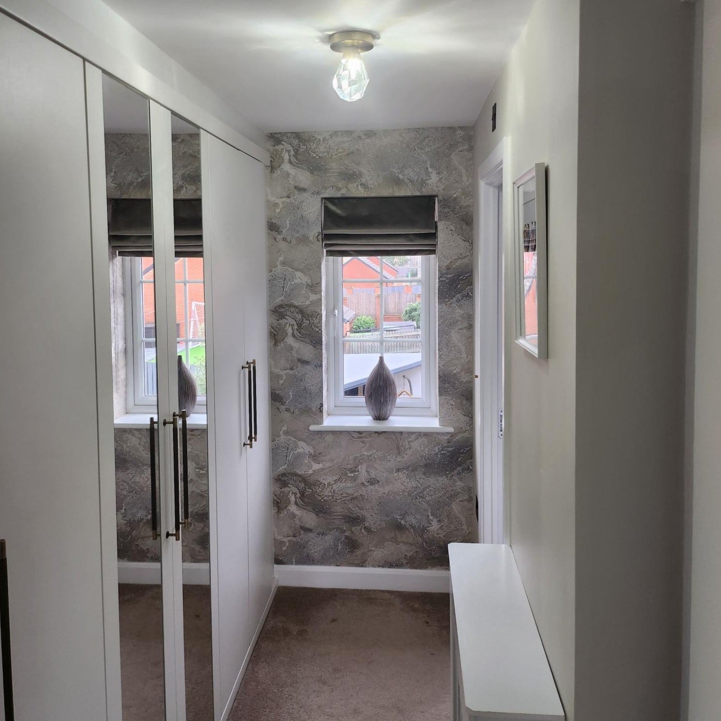 Runtz luxury crystal ceiling light enhancing contemporary entryway interior