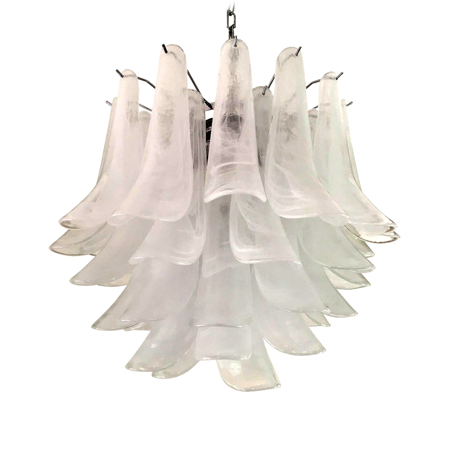 VORELLI Matera Selle Murano Glass Circular Chandelier - Selle Murano Glass image 2
