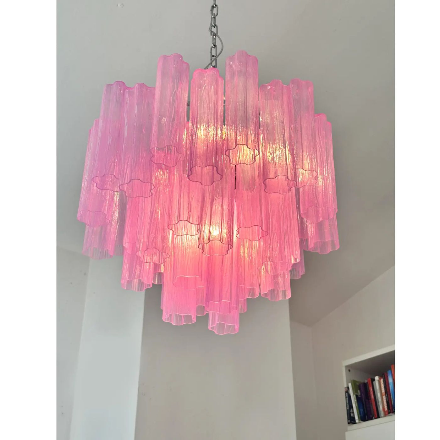VORELLI Delizia Tronchi Murano Glass Staircase Chandelier - Tronchi Murano Glass image 4