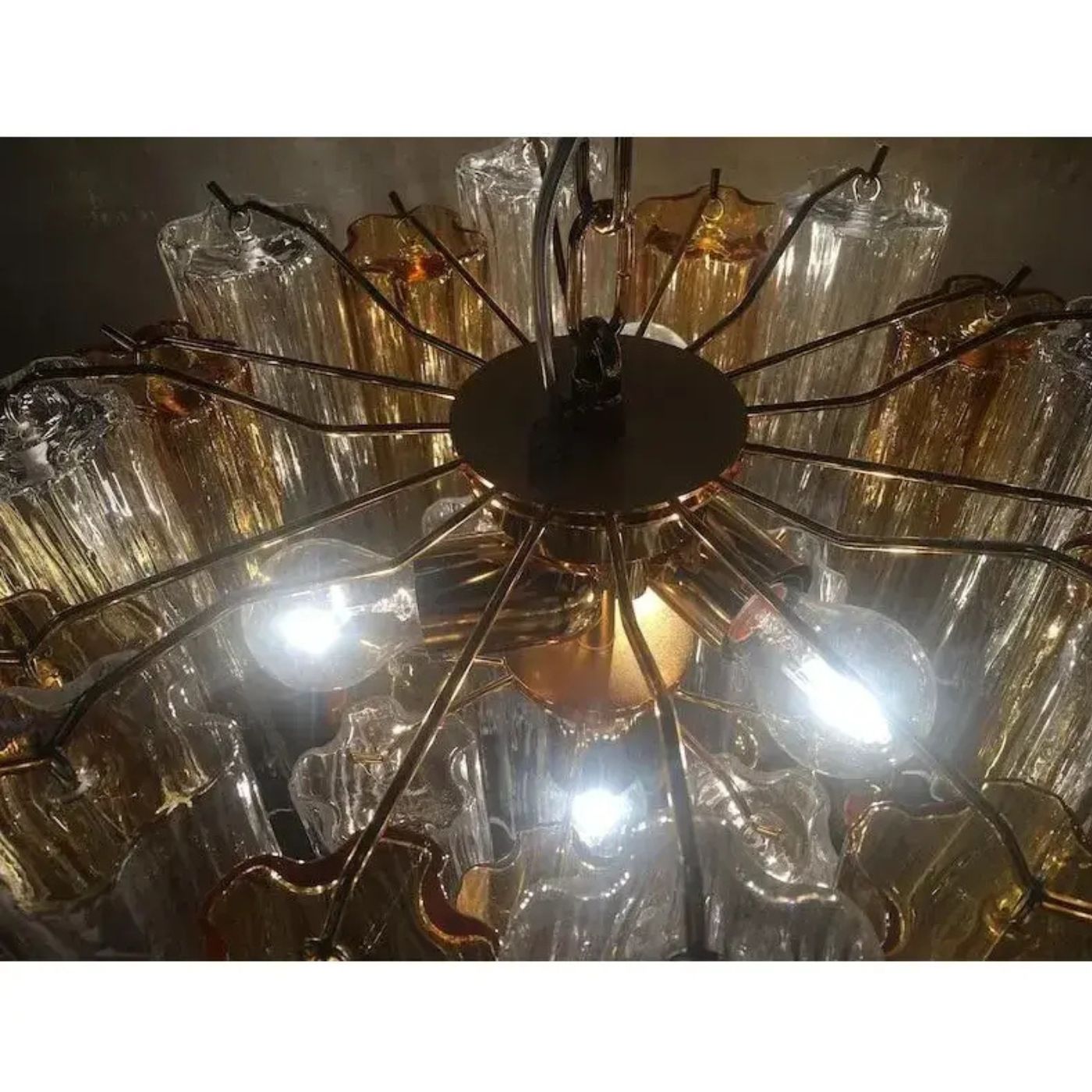 VORELLI Domenica Tronchi Murano Glass Staircase Chandelier - Tronchi Murano Glass image 5