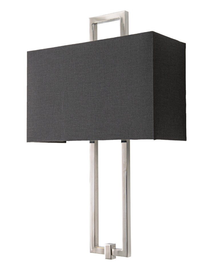 The architectural form of the Savona Wall Light displayed as an artistic statement piece on an interior accent wall.