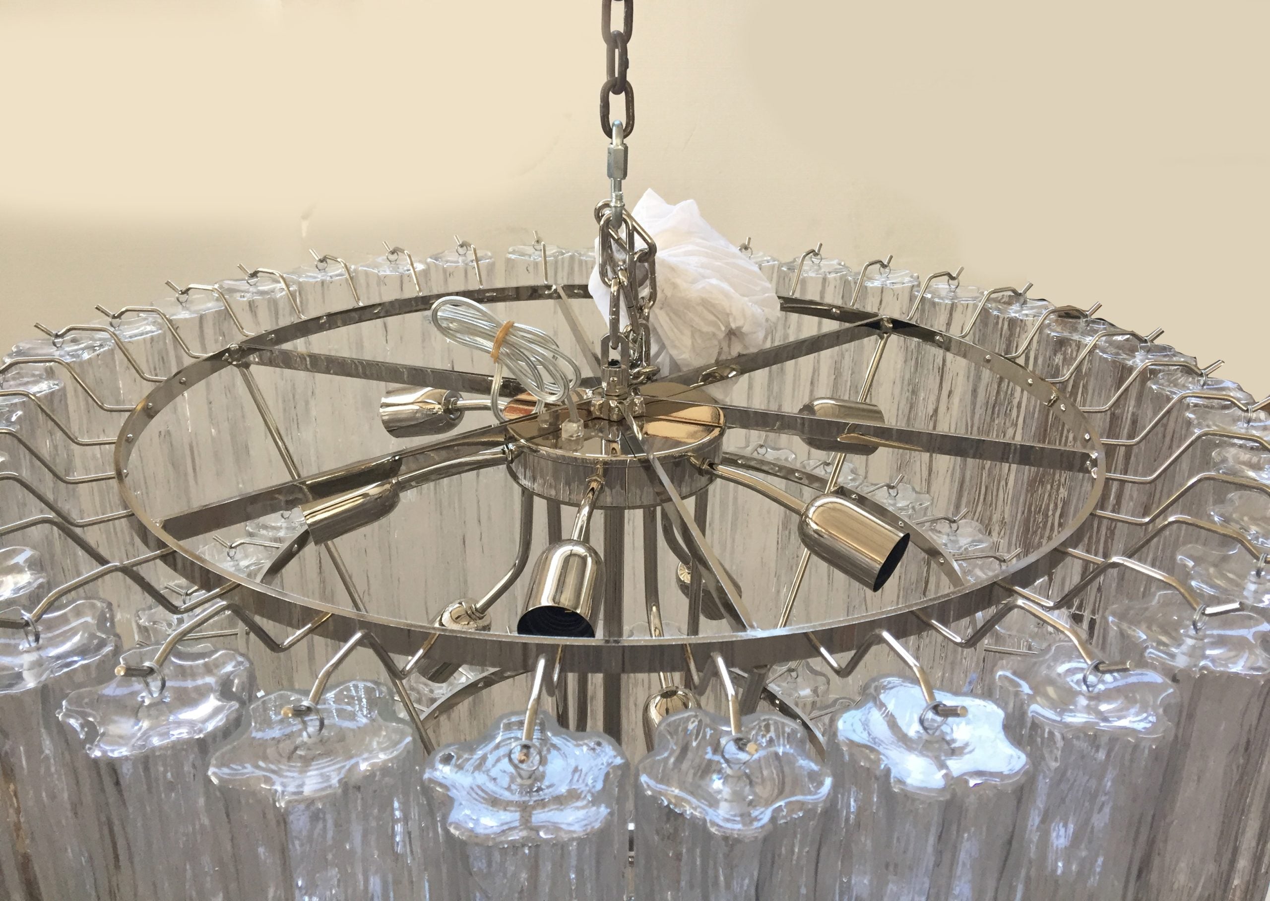 VORELLI Floriana Tronchi Murano Glass Staircase Chandelier - Tronchi Murano Glass image 7