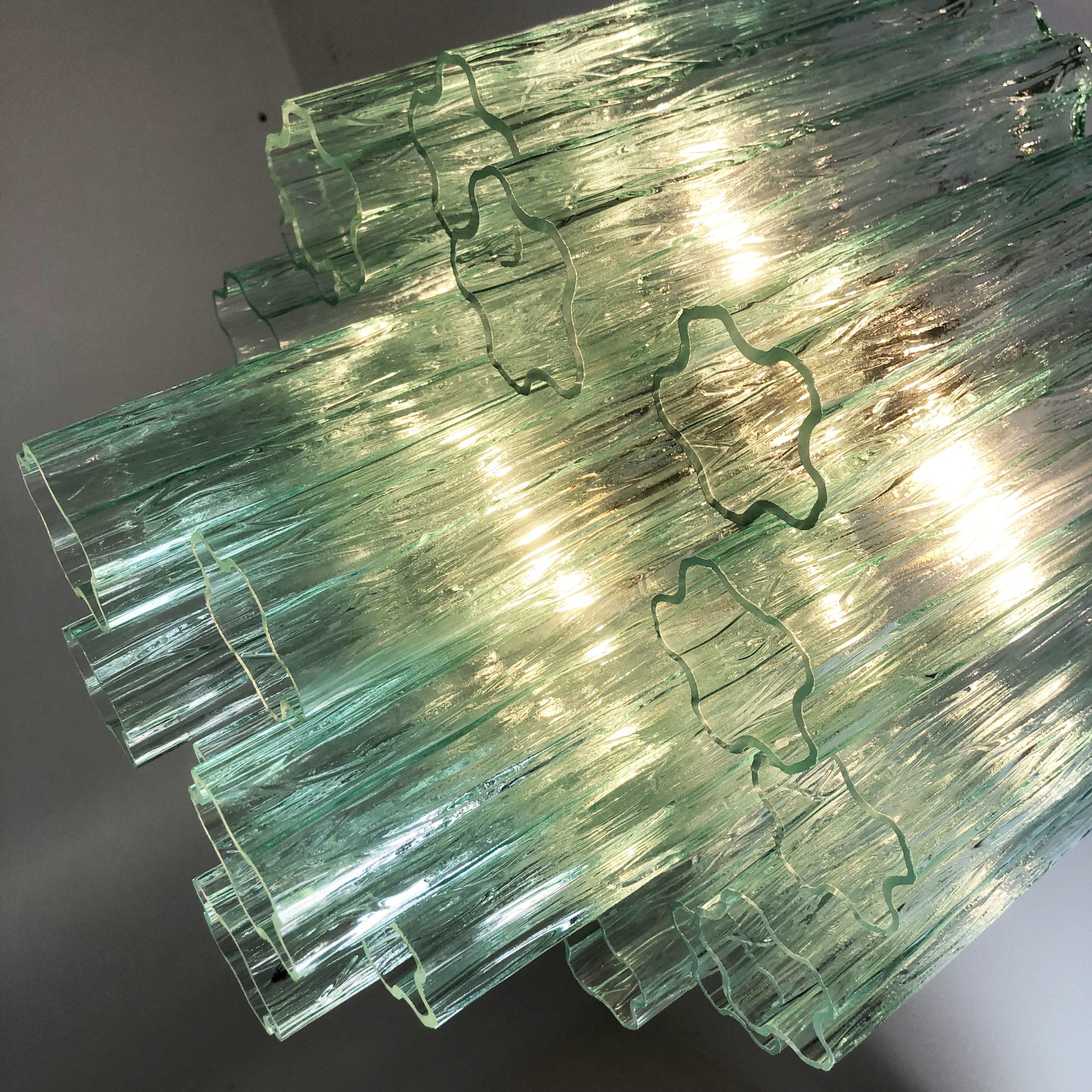 VORELLI Raffaella Tronchi Murano Glass Circular Chandelier - Tronchi Murano Glass image 4