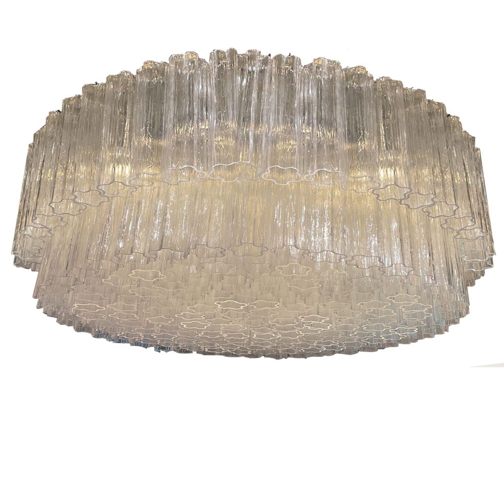 VORELLI Riviera Tronchi Murano Glass Staircase Chandelier - Tronchi Murano Glass image 1