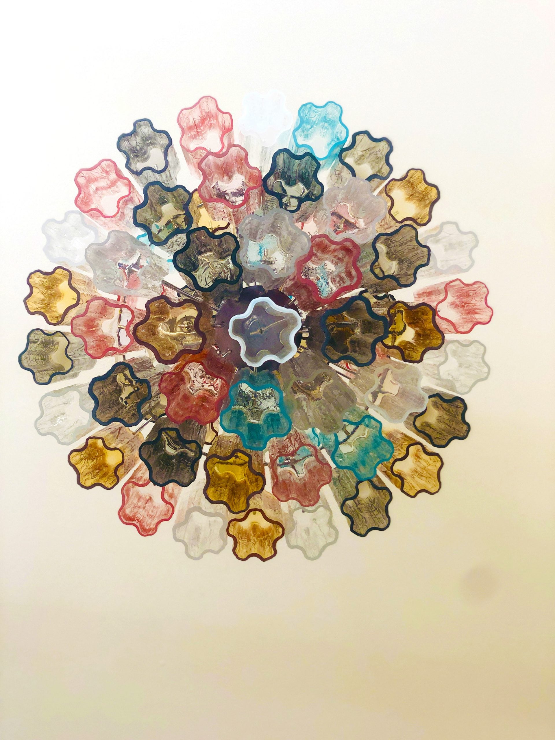 VORELLI Ottavia Tronchi Murano Glass Staircase Chandelier - Tronchi Murano Glass image 6