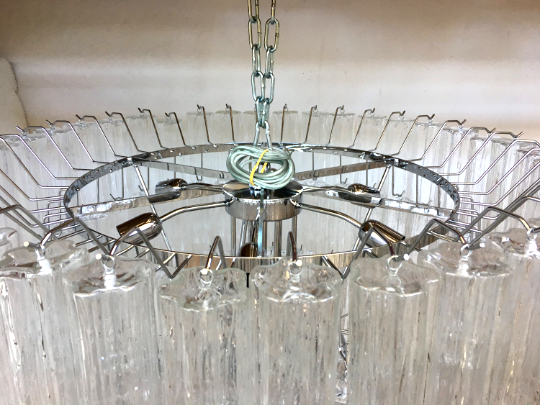 VORELLI Ornella Tronchi Murano Glass Staircase Chandelier - Tronchi Murano Glass image 3