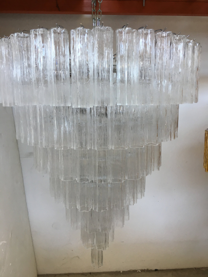 VORELLI Ornella Tronchi Murano Glass Staircase Chandelier - Tronchi Murano Glass image 4