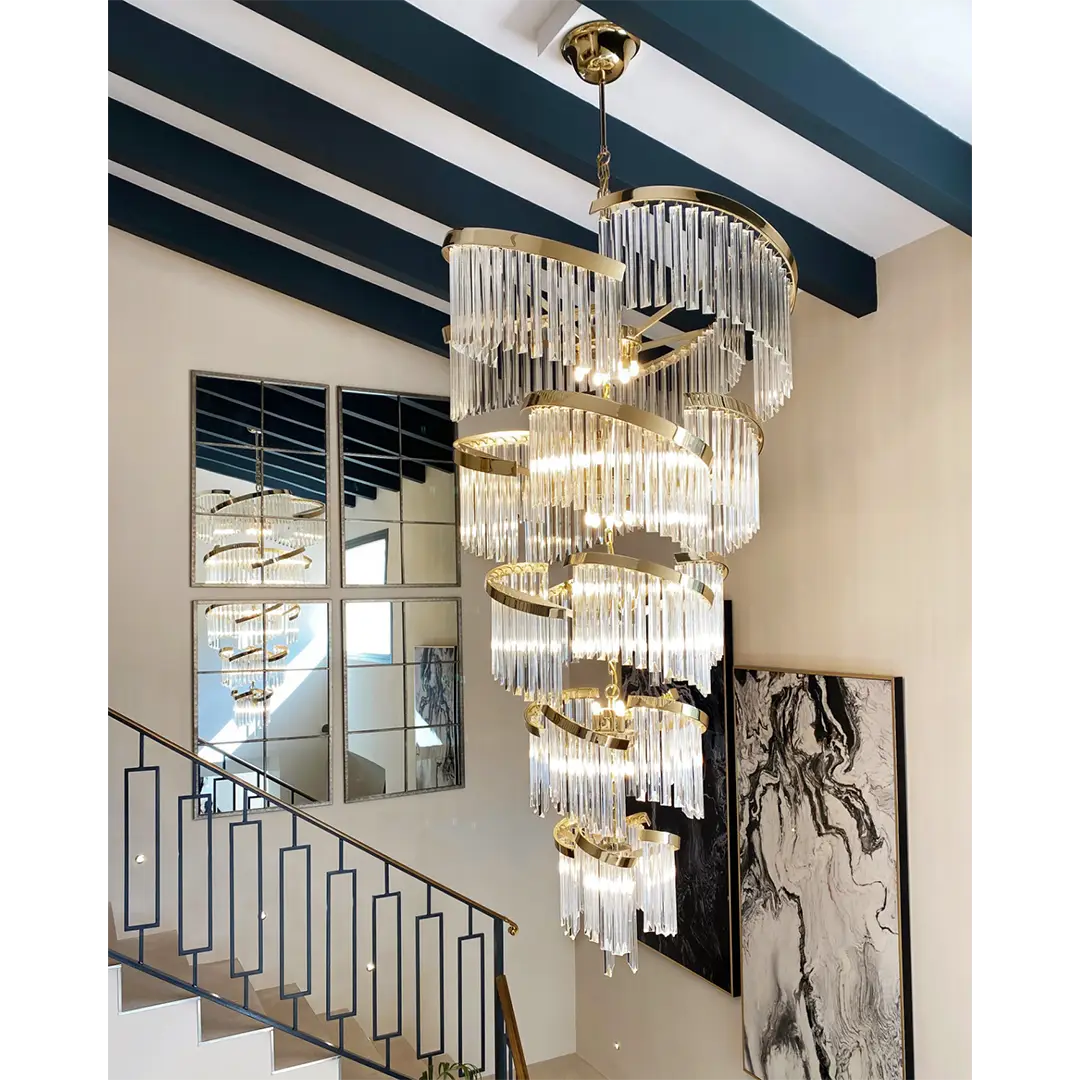 Twist Staircase Chandelier staircase chandelier view 3