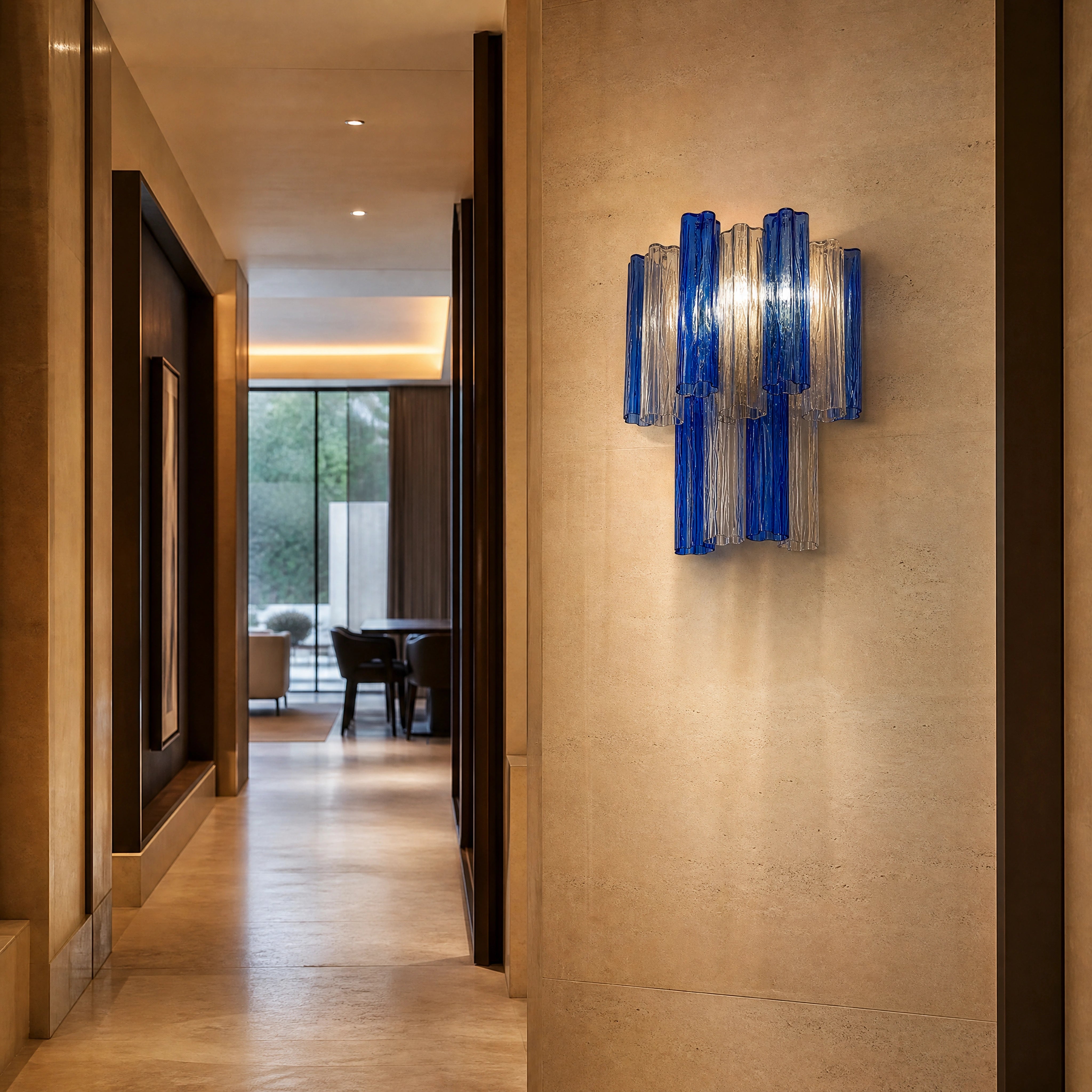 Amalina Tronchi Murano Glass Wall Light UHNW private residence luxury lifestyle image by VORELLI
