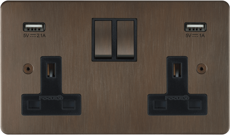 Ambassador Classic Double Socket + USB by VORELLI, product hero image for luxury residential and hospitality specifications