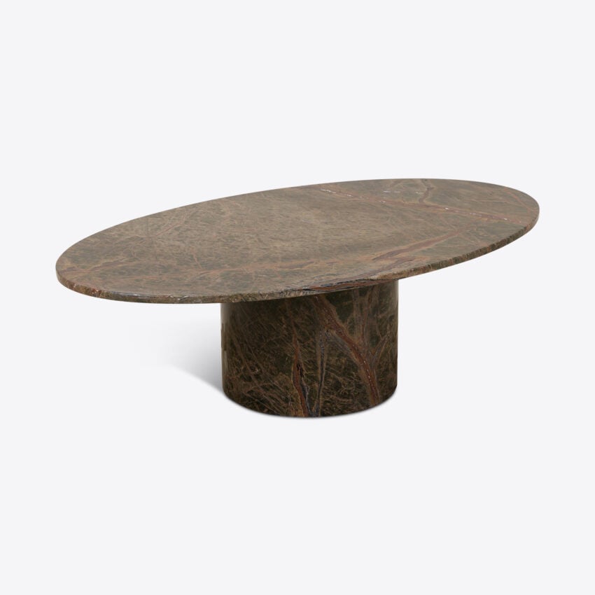 Argentino Forest Green Marble Coffee Table coffee table view 5