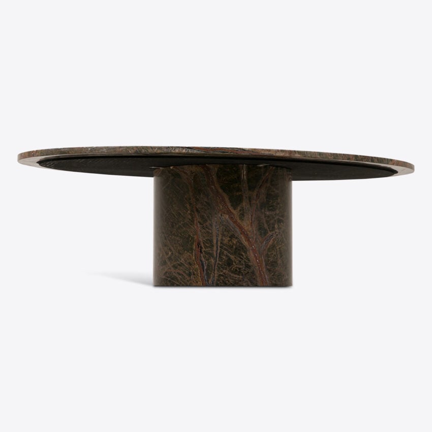 Argentino Forest Green Marble Coffee Table coffee table view 6
