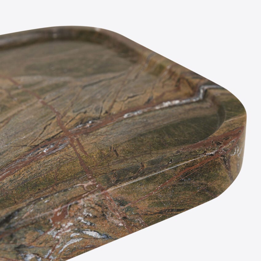 Argentino Forest Green Marble Console Table console table view 8