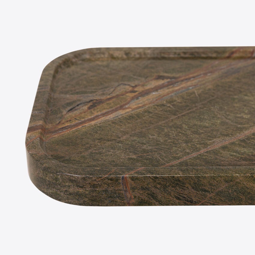 Argentino Forest Green Marble Console Table console table view 9