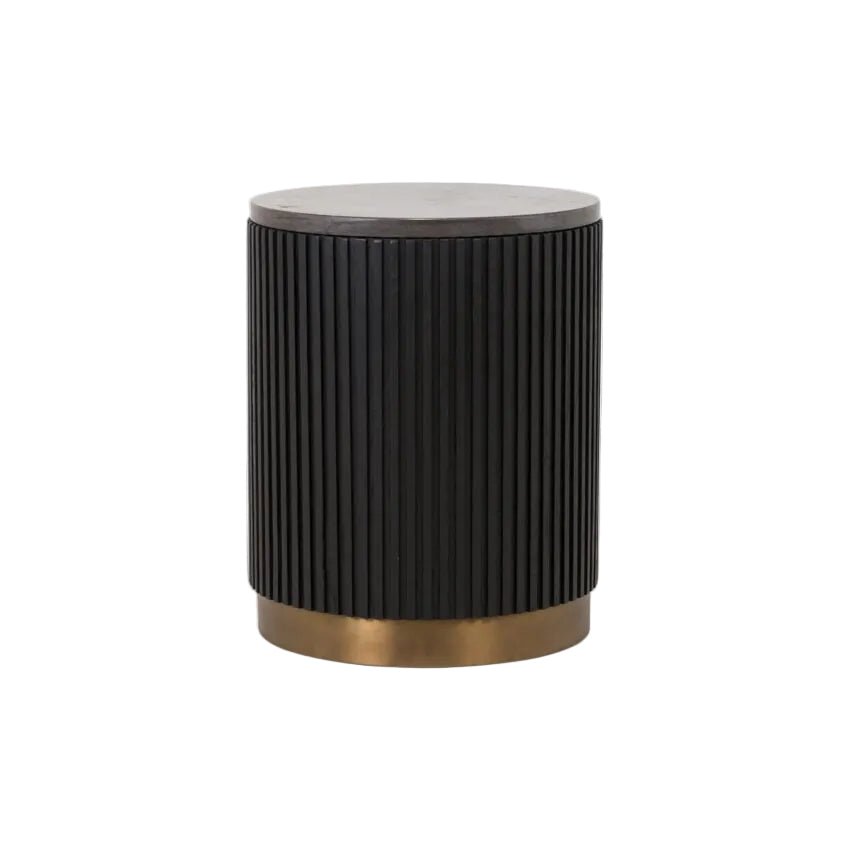 Attilio Ebonised Oak Side Table side table view 3