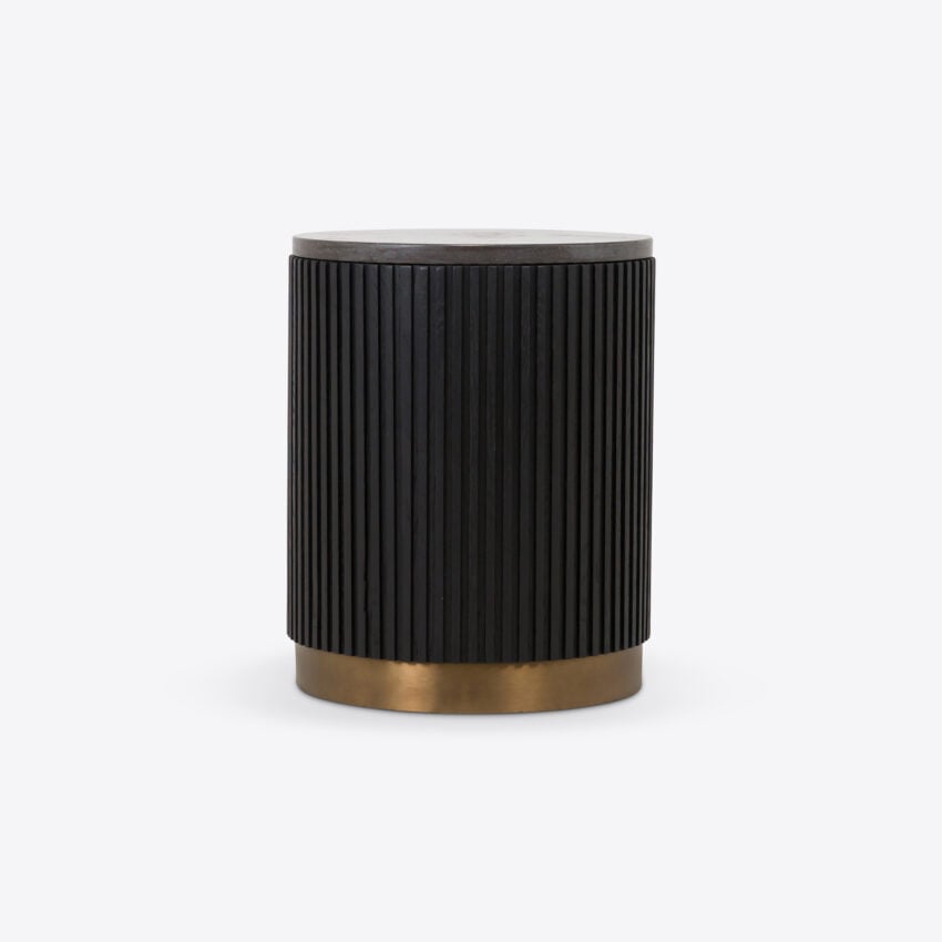 Attilio Ebonised Oak Side Table side table view 4