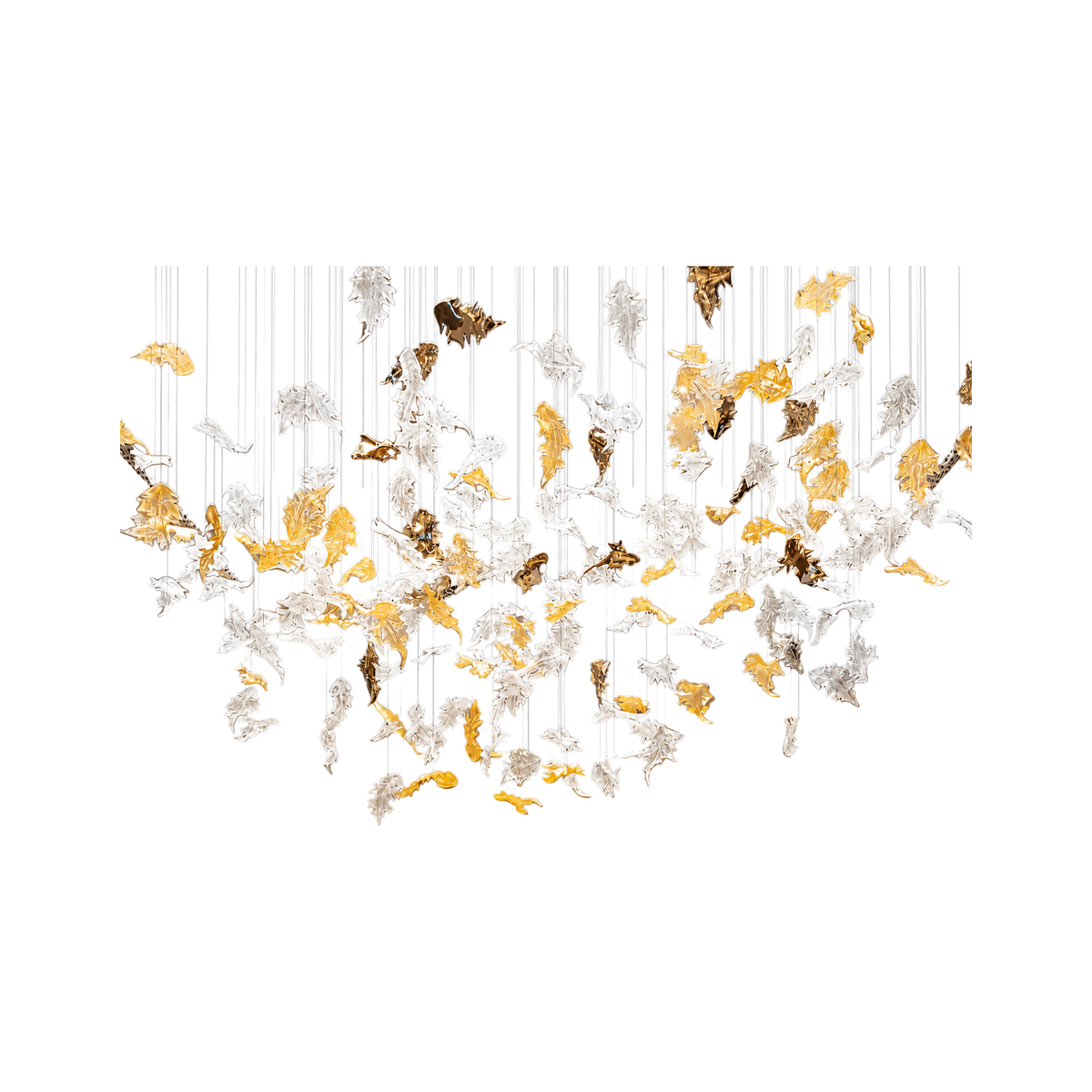 VORELLI® Autumn Drift Project Installation on a pure white background.